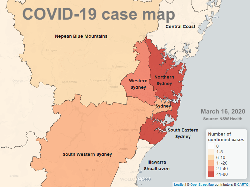 Nsw Covid Cases Map - China Rolls Out Software ...