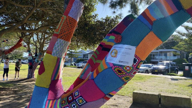 Yarn bomb highlights domestic violence campaign - Central Coast News